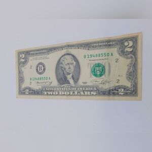 United States Two Dollar Bill 1976 Bicentennial Series B19488550 A